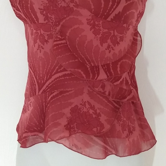 ESPRIT Collection Pleated Flower Cami Top Blouse XS - Picture 6 of 13